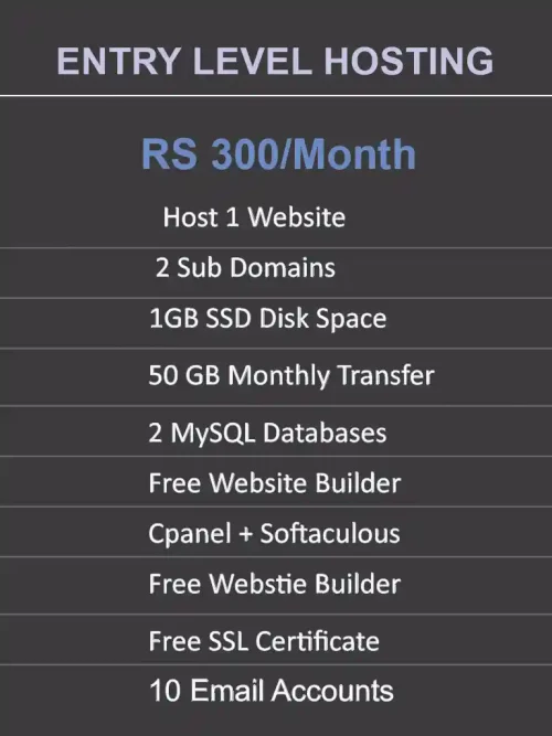 cheap shared web hosting in pakistan