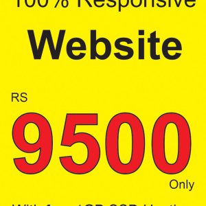 100% Responsive Website with free Hosting