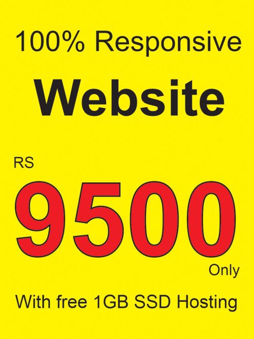 100% Responsive Website with free Hosting