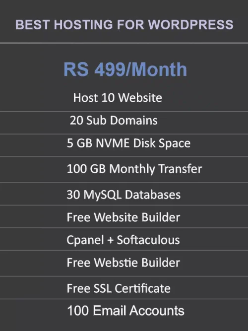 Best NVME hosting for WordPress in Pakistan