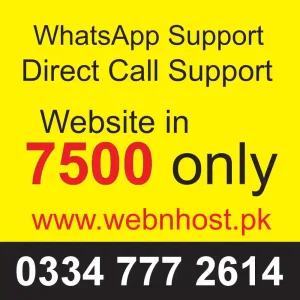 webstie development cost in pakistan