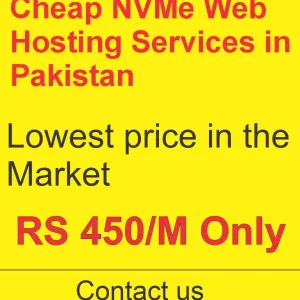 cheap nvme web hosting services in pakistan