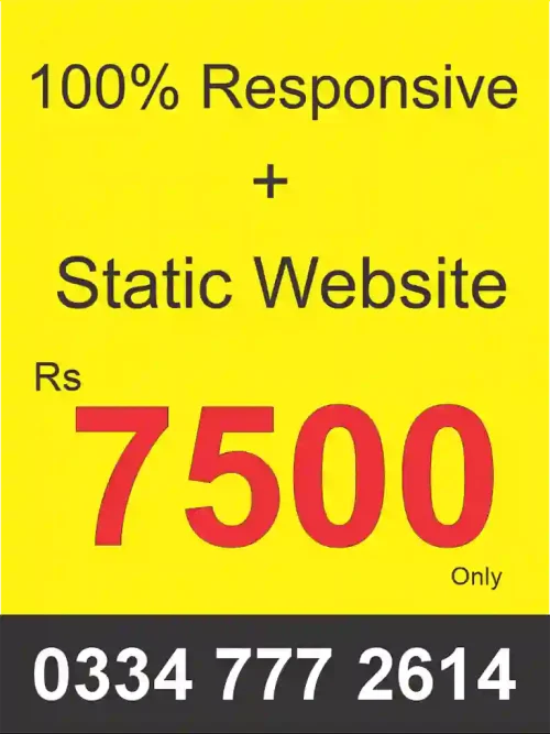 small static website price in pakistan
